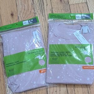 NEW Athletic Works Thermal Set Girls S (6) *B9